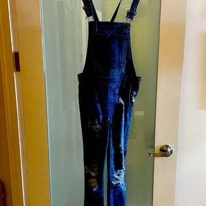 Black Orchid Los Angeles Skinny Overalls SZ 24